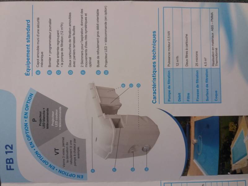 Système de filtration de piscine HORS BORD FILTRINOV